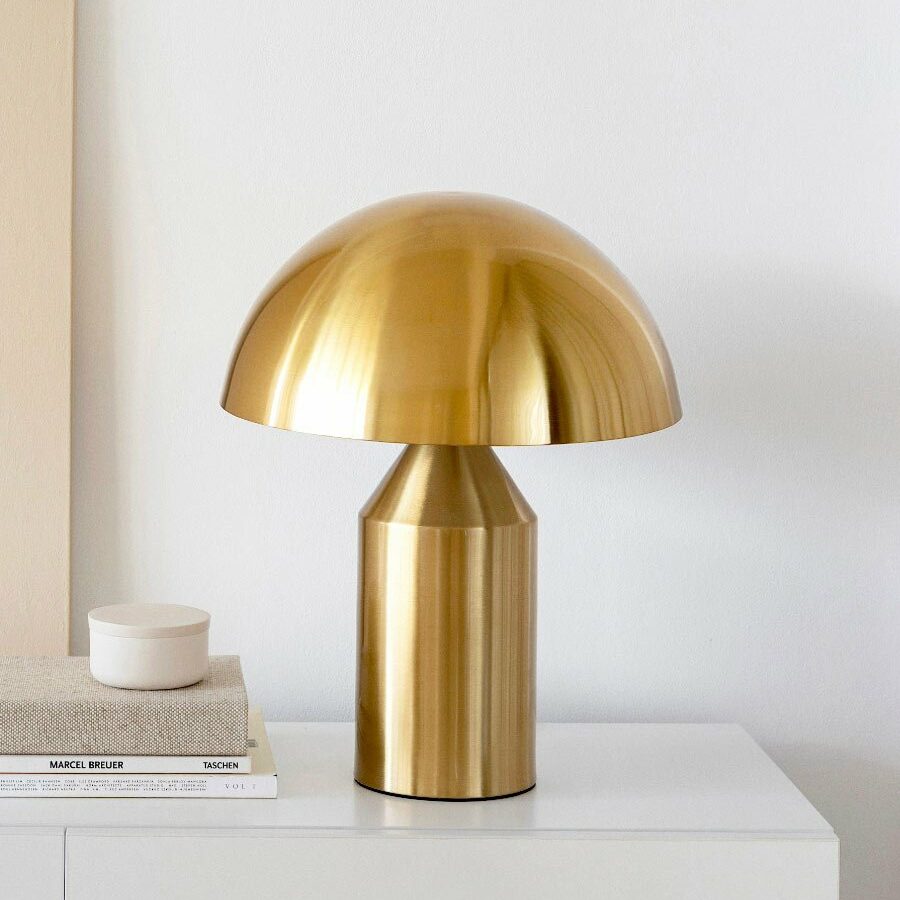 Golden table lamp